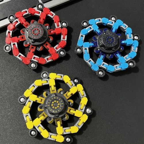 12-Pack Transformable Fidget Spinners – 2-in-1 Robot Stress Relief Toys for Kids and Adults