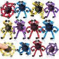 12 Pack Transformable Robot Fidget Spinners – DIY Chain Spinner Toys for Kids Adults Party Favors