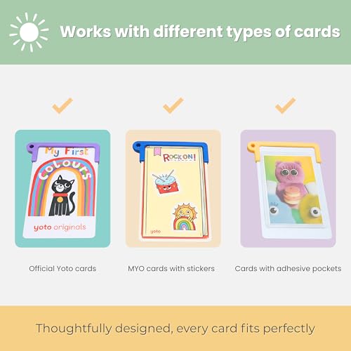 12-Pack Yoto Card Holders with Rings – Secure, Portable Storage for Yoto, MYO, and Library Cards