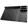 12-Slot Model Sprue Holder for Gundam MG/HG/PG Kits - Black Runner Organizer with Storage Compartments