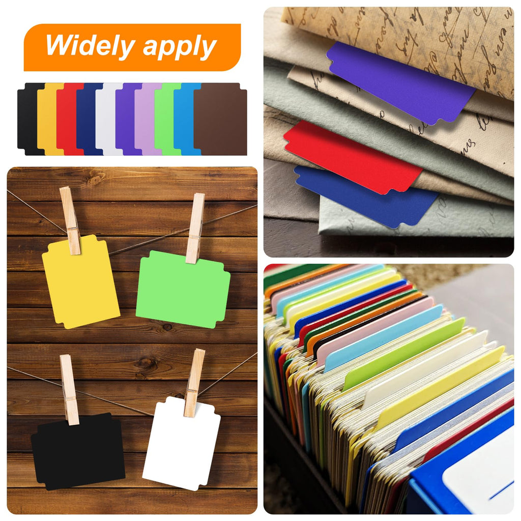 120-Pack Multicolor Trading Card Dividers with Tabs - 2.71 x 3.8 Inches Plastic Card Separators for Sports, Trading, and Photo Cards