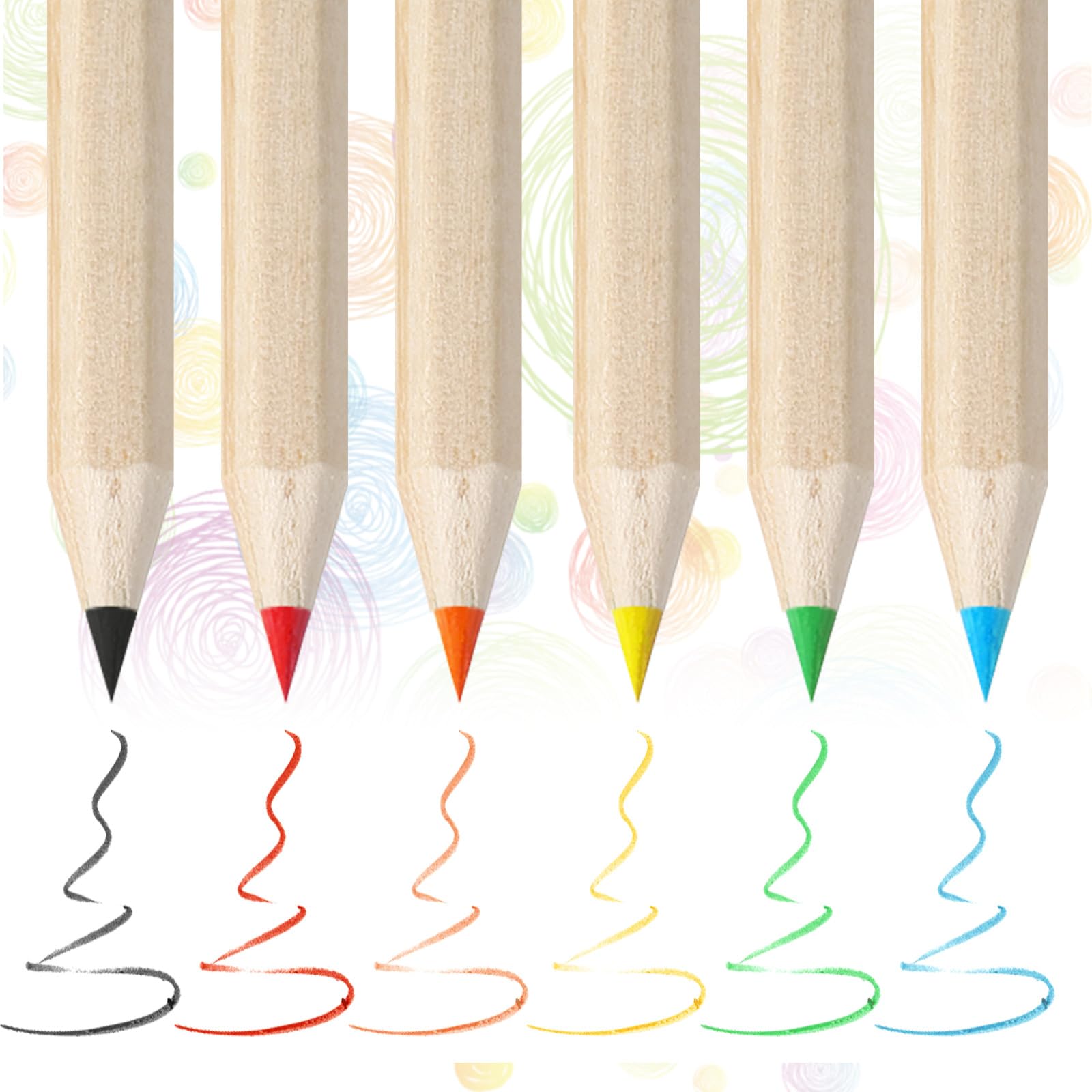 120 Pcs Mini Colored Pencils Bulk – 20 Kraft Boxes of 6 Pre-sharpened Short Pencils for Kids, Party Favors, Classroom Supplies by TSIS MHUO