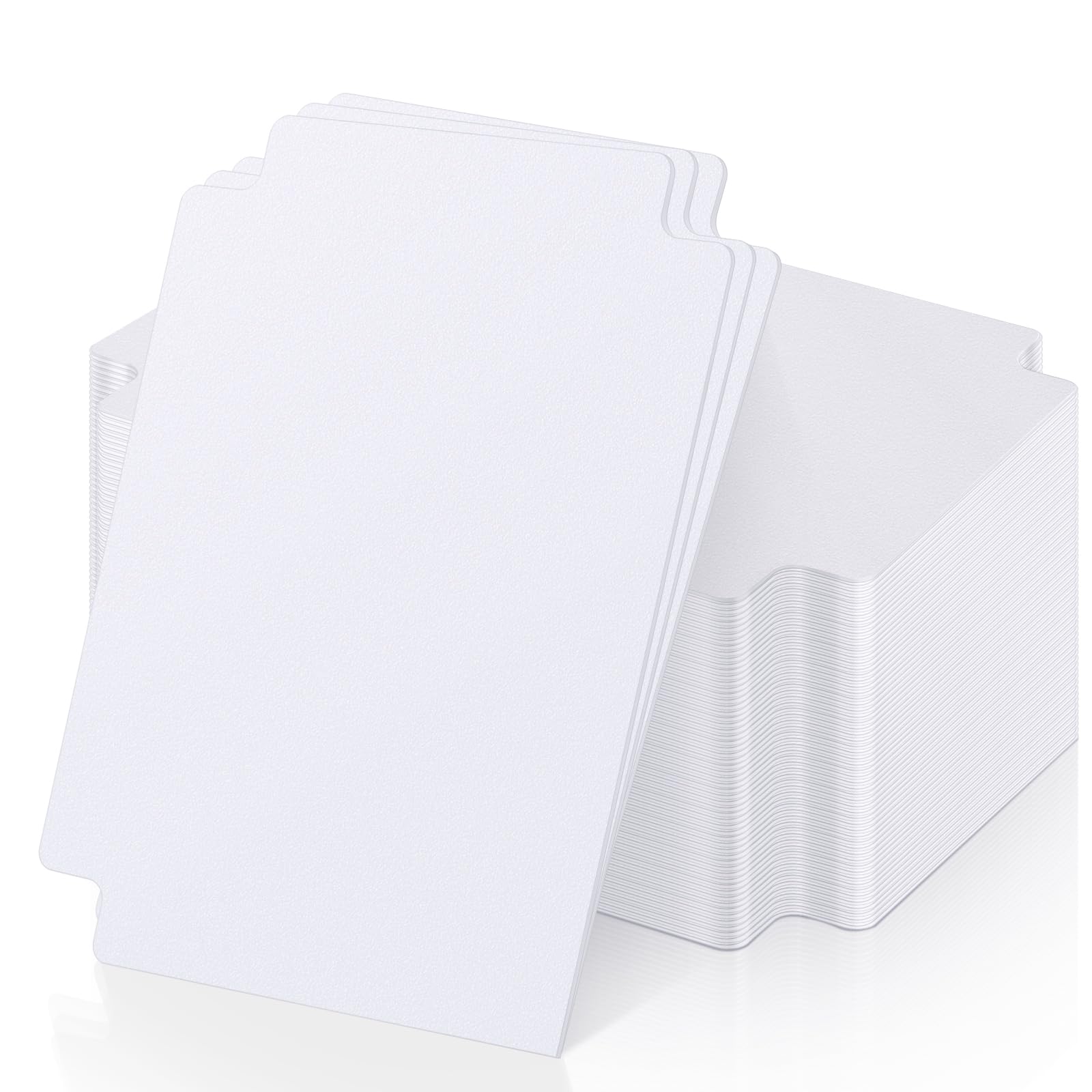 120 White Card Dividers with Tabs for Trading Cards, Sports Cards, MTG, TCG - 2.71x3.8 Inches by TiopLior