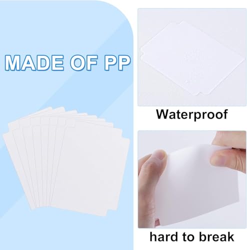 120 White Card Dividers with Tabs for Trading Cards, Sports Cards, MTG, TCG - 2.71x3.8 Inches by TiopLior