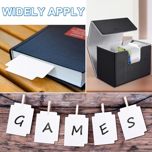 120 White Card Dividers with Tabs for Trading Cards, Sports Cards, MTG, TCG - 2.71x3.8 Inches by TiopLior