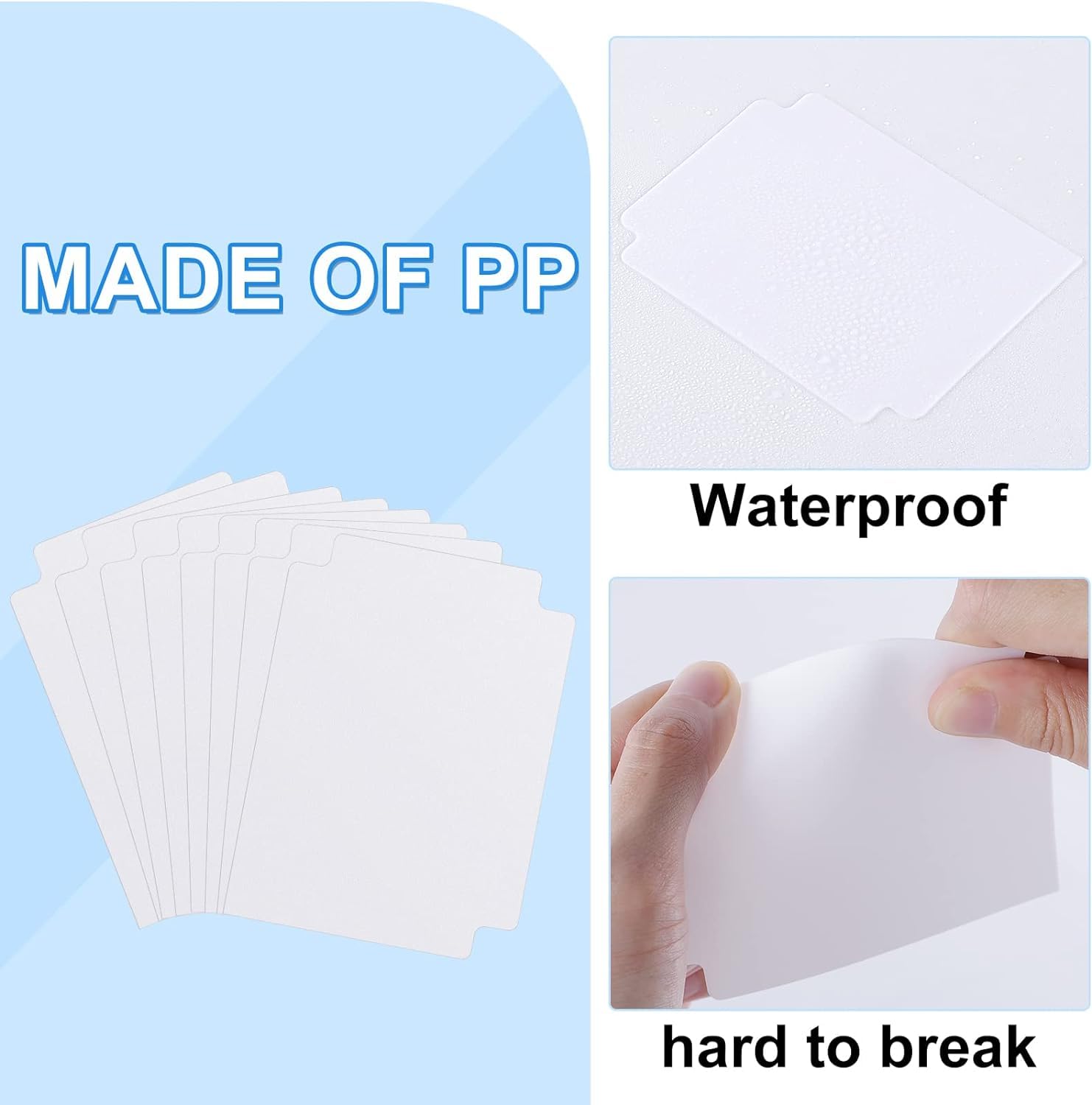 120 White Card Dividers with Tabs for Trading Cards, Sports Cards, MTG, TCG - 2.71x3.8 Inches by TiopLior