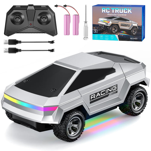 1:24 Scale RC Pickup Truck with LED Lights and 2WD – ValueTalks Off-Road Remote Control Car for Kids