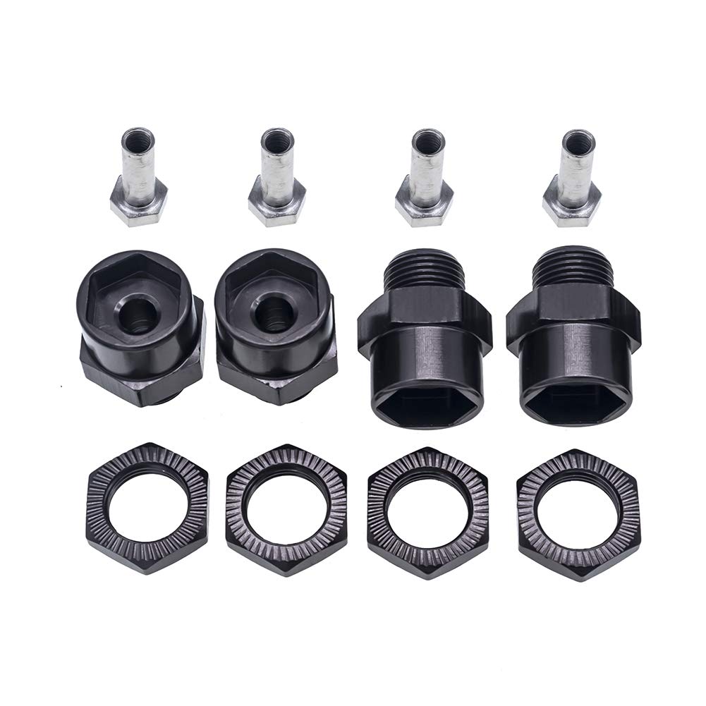 12mm to 17mm Wheel Hex Hub Adapter for 1/10 RC Cars – CNC Aluminum Conversion Set