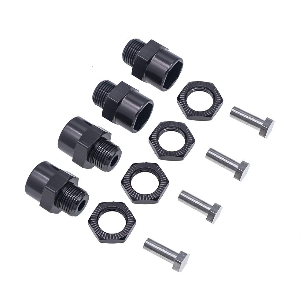 12mm to 17mm Wheel Hex Hub Adapter for 1/10 RC Cars – CNC Aluminum Conversion Set