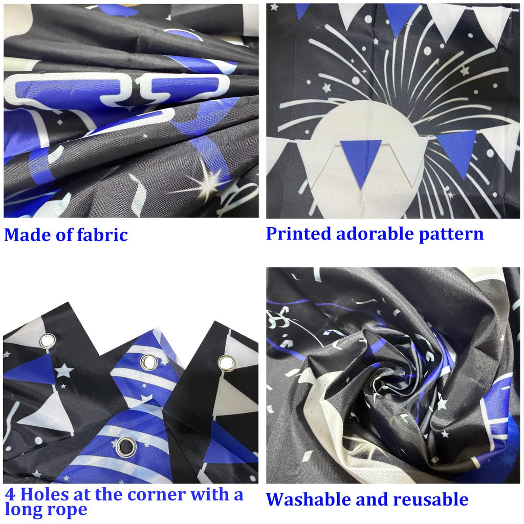 13th Birthday Decorations for Boys Girls - Blue Black OMG UR A TEENAGER Set by TAOTOSUNE