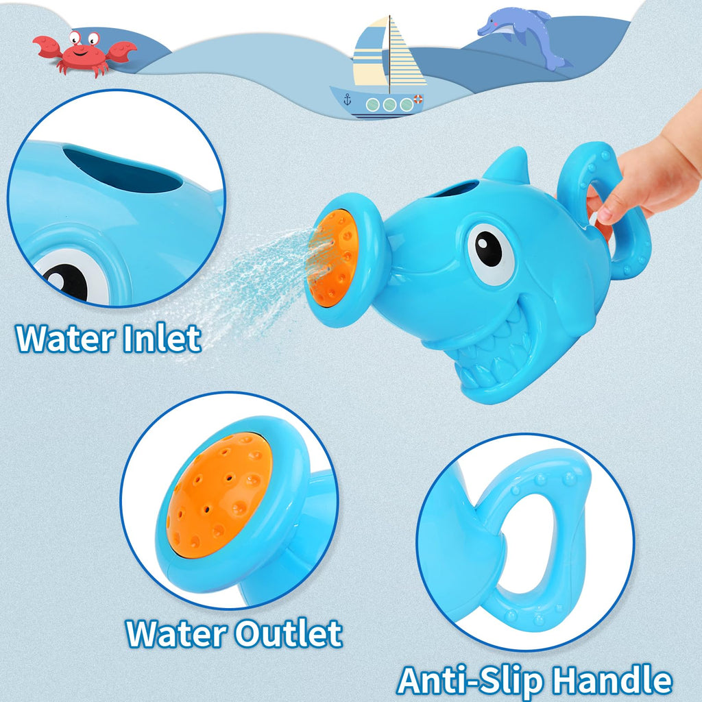 14-Piece Baby Bath Toys Set for Toddlers – Floating Boats, Stacking Cups, Watering Can – Fun Water Table Toys for Kids 1-3 Years