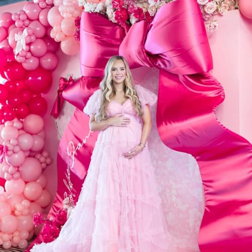 149 Pcs Pink Bow Balloon Garland Arch Kit for Coquette Birthday Tea Party Decorations by OTLGEUA