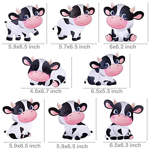 15 Cow Birthday Party Hanging Swirls Decorations - Farm Animal Theme Party Supplies by umoni