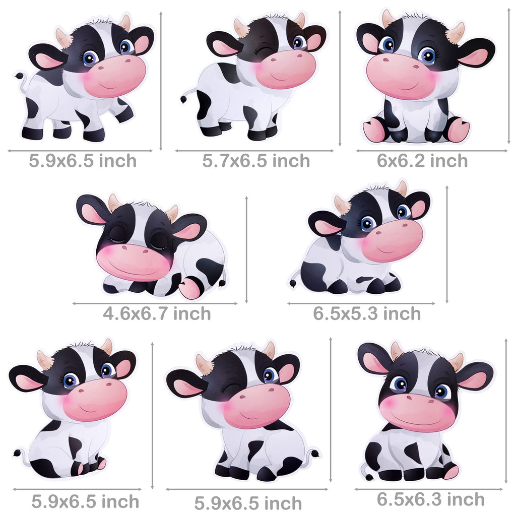 15 Cow Birthday Party Hanging Swirls Decorations - Farm Animal Theme Party Supplies by umoni