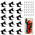 15-Pack Black Wall Mount for Lego Speed Champions Cars with Figure Base