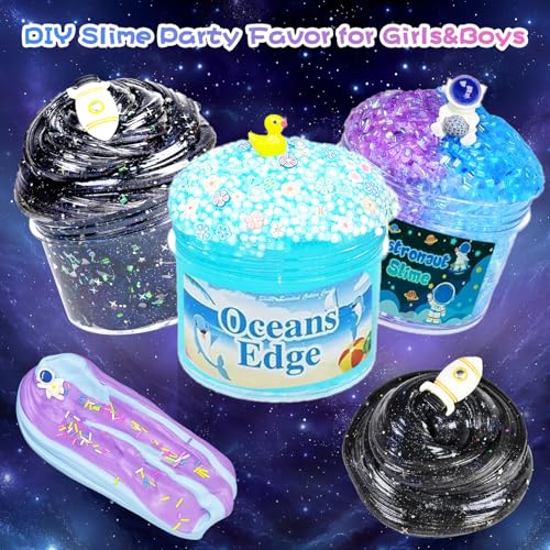 15-Pack Cloud Galaxy Butter Slime Kit – Non-Sticky, Soft Sludge Toy for Kids, Birthday & Party Favors
