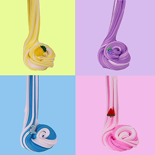 15-Pack Duo Colored Butter Slime Kit by Tzsofesko – Non-Sticky, Super Soft Sludge Toy for Kids and Adults