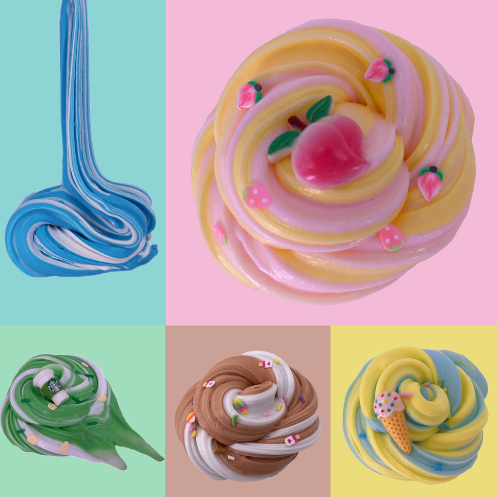 15-Pack Duo Colored Butter Slime Kit by Tzsofesko – Non-Sticky, Super Soft Sludge Toy for Kids and Adults