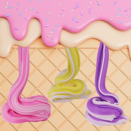 15-Pack Duo Colored Butter Slime Kit by Tzsofesko – Non-Sticky, Super Soft Sludge Toy for Kids and Adults