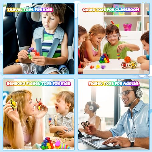 15-Pack Fidget Toys Bulk for Kids & Adults – Sensory Autism ADHD Classroom Treasure Box Gifts