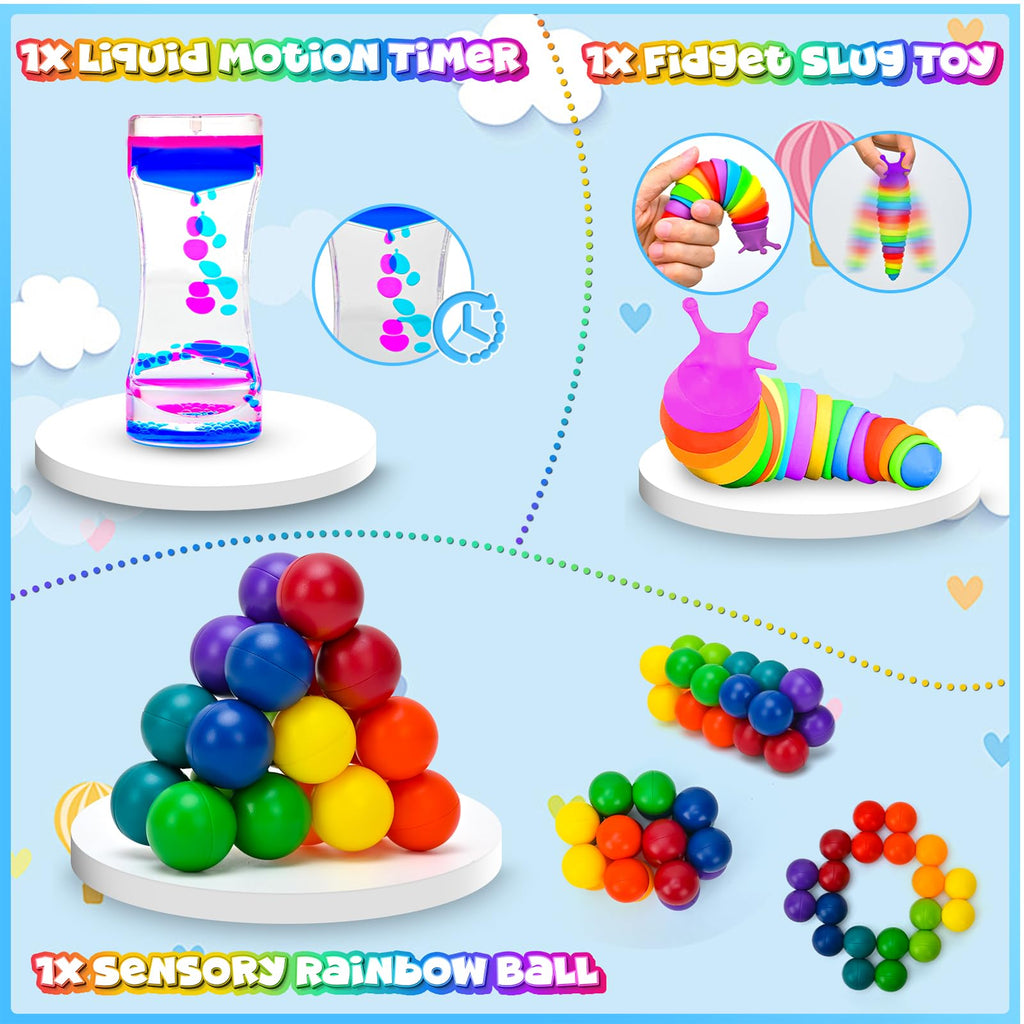 15-Pack Fidget Toys Bulk for Kids & Adults – Sensory Autism ADHD Classroom Treasure Box Gifts