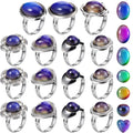 15-Piece Mood Rings Set for Kids – Adjustable Color-Changing Rings for Birthday Party Favors and Goodie Bags