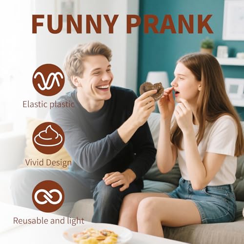 15 Realistic Fake Poo Prank Toys – Lifelike Dog Poop Props for April Fools, Halloween & Gags