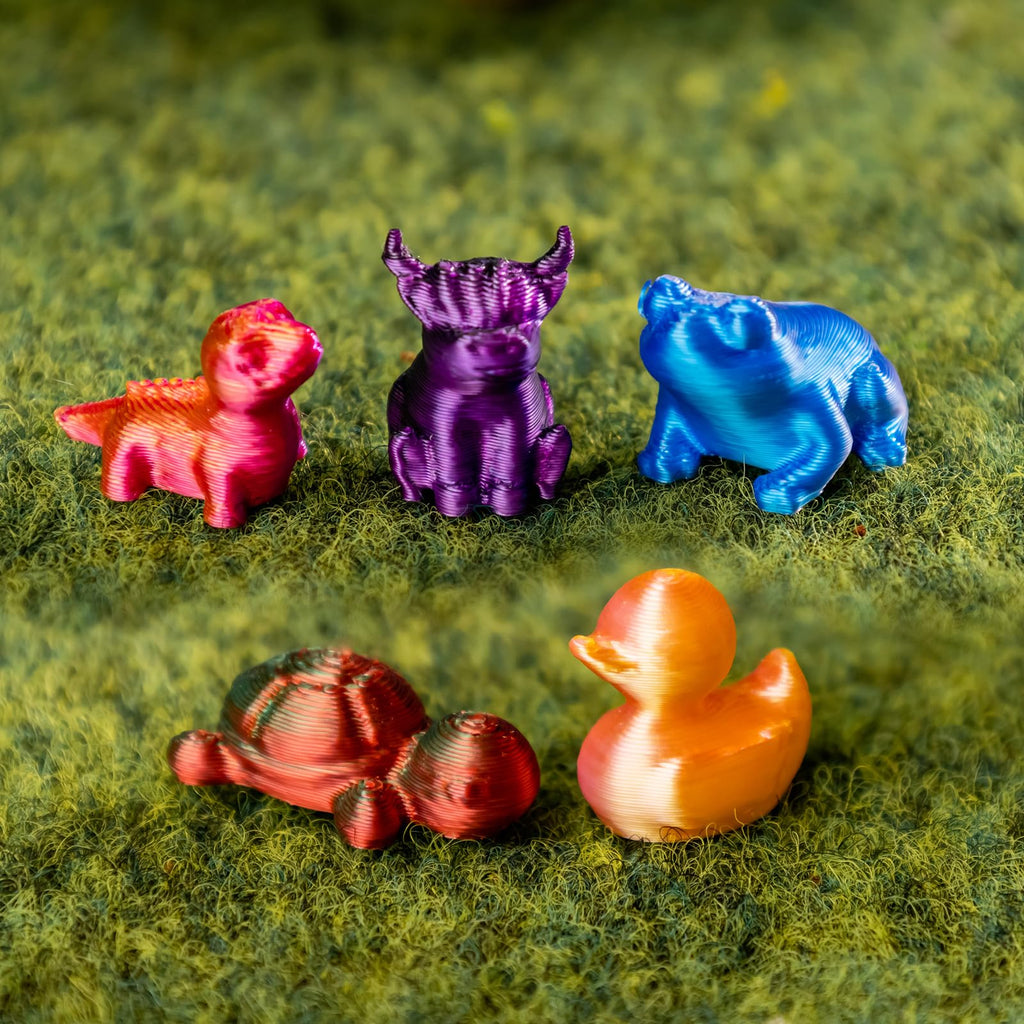 150-Piece Mini 3D Printed Animal Figures Set – Ducks, Frogs, Turtles, Yaks, Lizards for Fairy Garden Decor