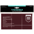 150 TitanShield Card Sleeves – Bordeaux Red, Standard 66x91mm, Dual-Texture for TCG Protection