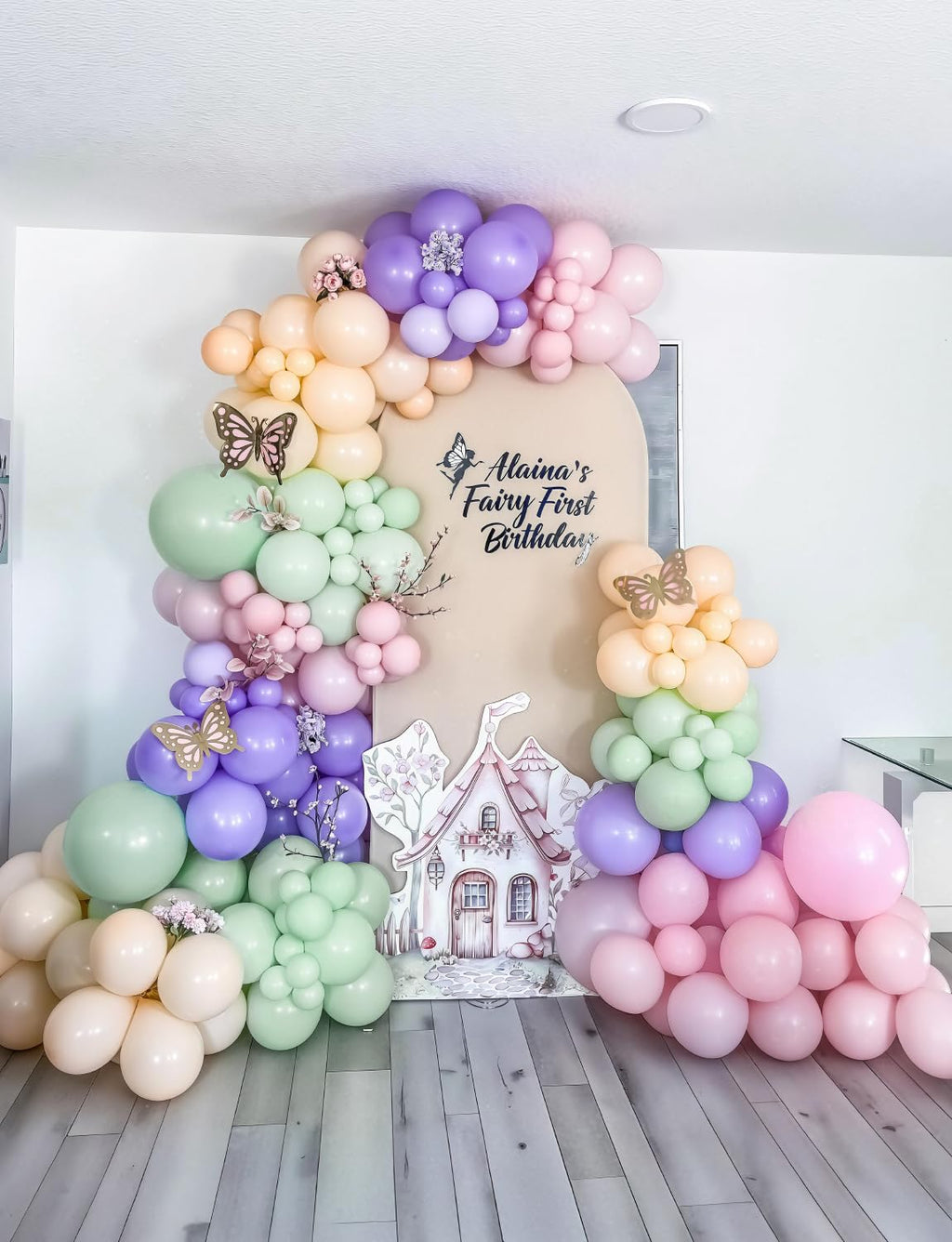 159Pcs Pastel Balloon Arch Kit – Fairy Birthday, Baby Shower & Garden Party Decor with 7 Colors, 5-18 inch Balloons, DIY Garland Supplies