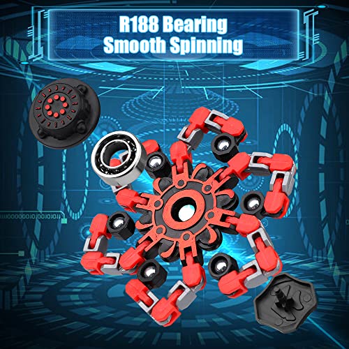 15PCS Transformable Robot Fidget Spinner Set - Stretchy Deformable Sensory Toy for Kids & Adults