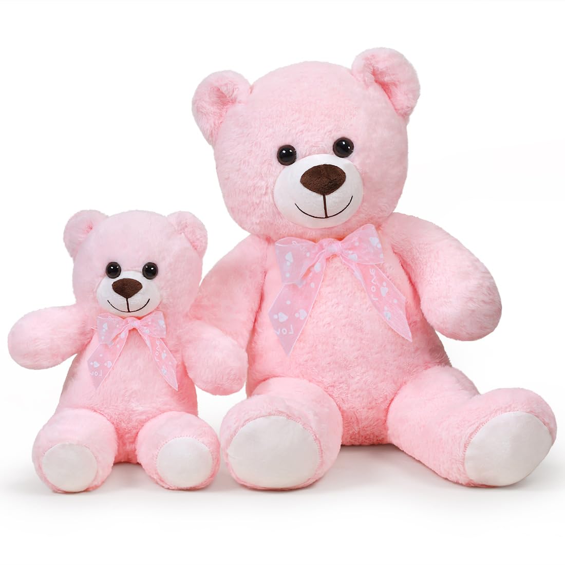 16 Inch Pink Plush Teddy Bear – Ultra-Soft Stuffed Animal Toy for Gifts & Cuddles