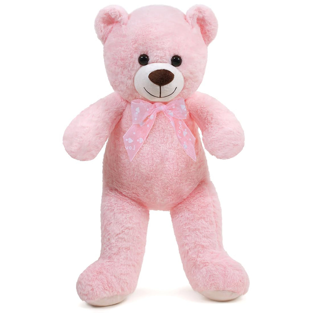 16 Inch Pink Plush Teddy Bear – Ultra-Soft Stuffed Animal Toy for Gifts & Cuddles
