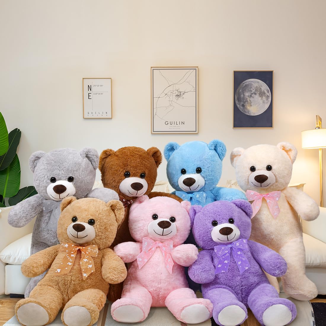16 Inch Pink Plush Teddy Bear – Ultra-Soft Stuffed Animal Toy for Gifts & Cuddles