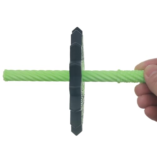 16-Layer Glow-in-the-Dark Spinning Fidget Toy for Adults – Black & Green Kinetic Desk Stress Relief