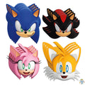 16-Pack Sonic the Hedgehog Party Masks with Sticker - Officially Licensed Birthday Supplies