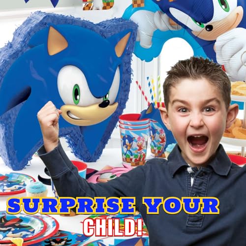 16-Pack Sonic the Hedgehog Party Masks with Sticker - Officially Licensed Birthday Supplies