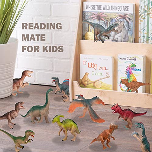 16-Piece Dinosaur Figures Set by Gemini&Genius – Party Favors, Cake Toppers & Gifts