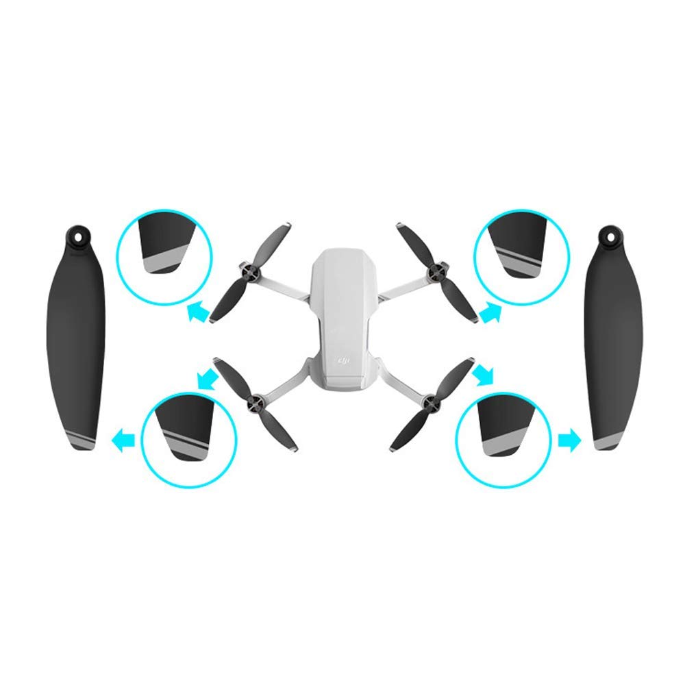 16 Replacement Propellers for DJI Mavic Mini - Low-Noise Quick-Release Blades with Screws & Screwdriver