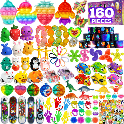 160-Piece Fidget Toy Party Favors Pack – Random Sensory Set for Kids & Adults