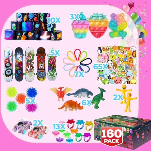 160-Piece Fidget Toy Party Favors Pack – Random Sensory Set for Kids & Adults