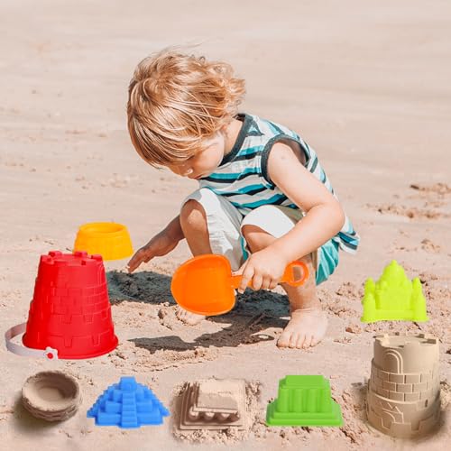 17-Piece Beach Toy Set for Kids – Bucket, Shovel, Molds, Rake & Sifter Sand Toys