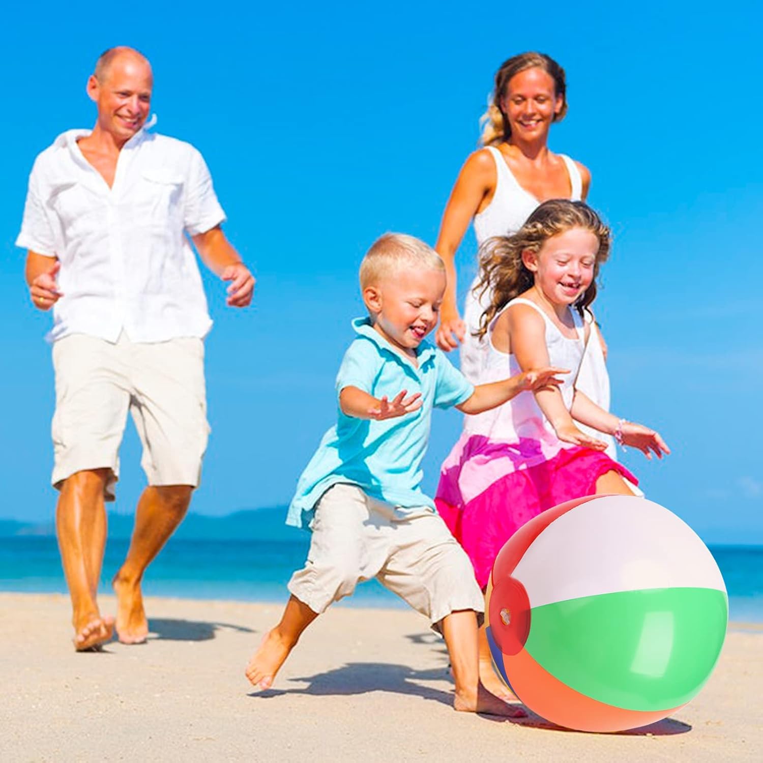 18-Pack Inflatable Beach Balls – 8-Inch Rainbow PVC Pool Toys for Summer Fun, Party Favors & Outdoor Games