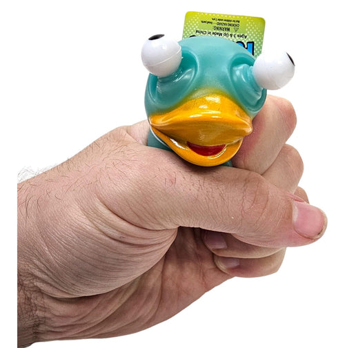 2-Inch Ducky Eye Poppers (10 Pack) – Rubber Squeeze Toys for Carnival Prizes, Party Favors, Bath Time & Jeep Ducking