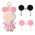 2 Pack 3D Printed Mouse Ears for Dolls - Cute Plush Accessory for Cosplay, Parties, Gift