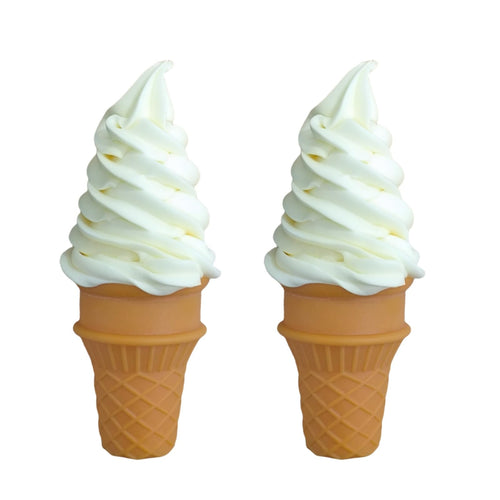 2 Pack Artificial Ice Cream Decor – Lifelike Fake Ice Cream Food Model for Photography, Party, and Home Display