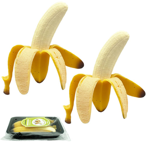 2 Pack Banana Squishies – Stress Relief Soft Scented Squeeze Toys for Kids & Adults