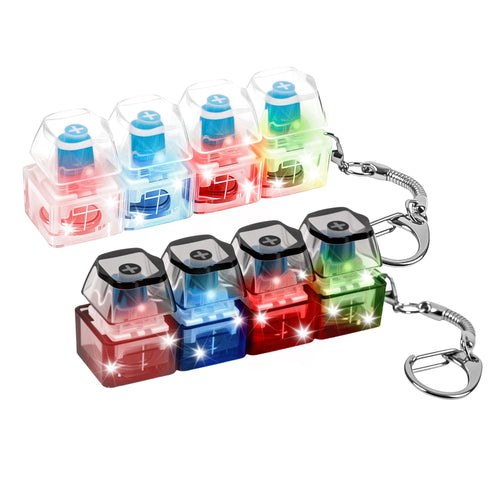 2-Pack Cat Paw Keyboard Fidget Toy with LED Lights – Clicky Fidget Keychain for Adults