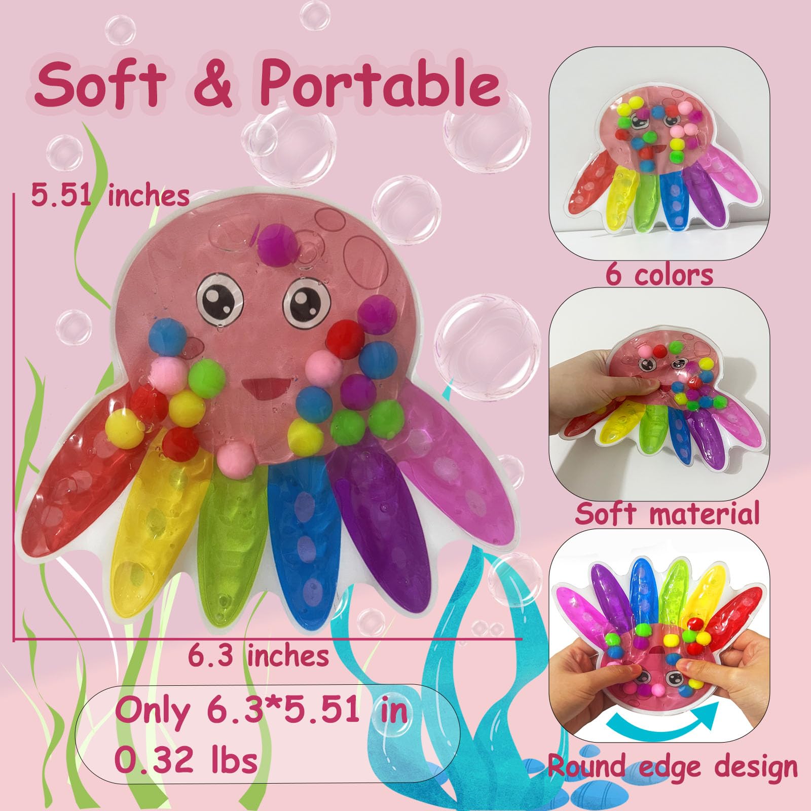 2-Pack Color Sorting Sensory Toys by GYsomer - Fine Motor Skills & Montessori Learning for Toddlers and Adults