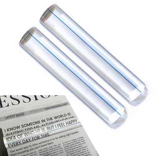 2-Pack Mahjong Line Magnifying Finder with Guiding Line for NMJL Card – Blue by Viyohoh